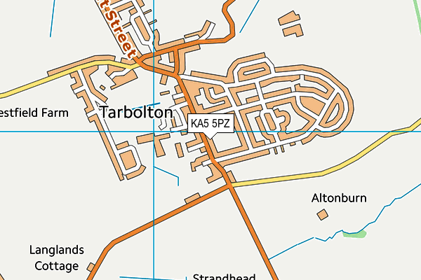 KA5 5PZ map - OS VectorMap District (Ordnance Survey)