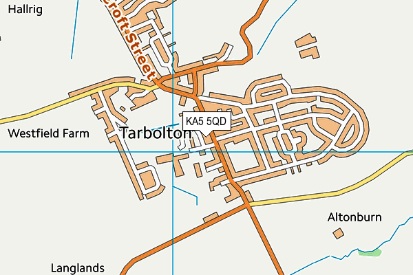 KA5 5QD map - OS VectorMap District (Ordnance Survey) KA5 5QD map - OS VectorMap District (Ordnance Survey)