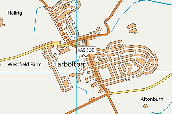 KA5 5QE map - OS VectorMap District (Ordnance Survey)
