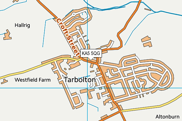 KA5 5QG map - OS VectorMap District (Ordnance Survey) KA5 5QG map - OS VectorMap District (Ordnance Survey)