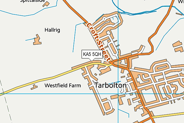 KA5 5QH map - OS VectorMap District (Ordnance Survey) KA5 5QH map - OS VectorMap District (Ordnance Survey)
