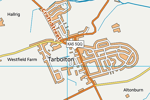 KA5 5QQ map - OS VectorMap District (Ordnance Survey) KA5 5QQ map - OS VectorMap District (Ordnance Survey)