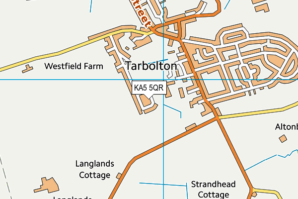 KA5 5QR map - OS VectorMap District (Ordnance Survey) KA5 5QR map - OS VectorMap District (Ordnance Survey)