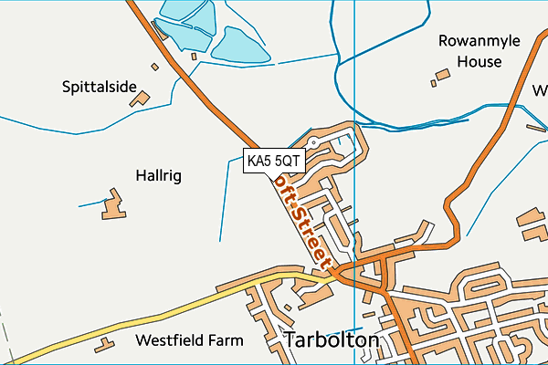 KA5 5QT map - OS VectorMap District (Ordnance Survey)