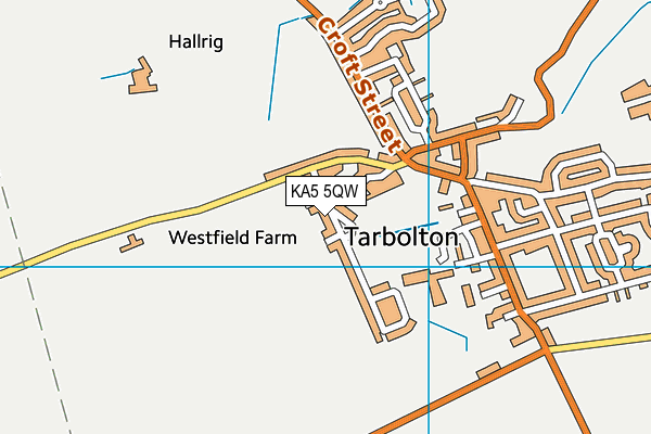 KA5 5QW map - OS VectorMap District (Ordnance Survey) KA5 5QW map - OS VectorMap District (Ordnance Survey)