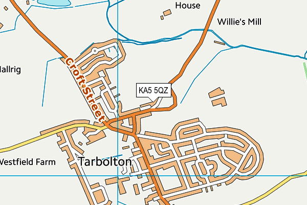 KA5 5QZ map - OS VectorMap District (Ordnance Survey) KA5 5QZ map - OS VectorMap District (Ordnance Survey)