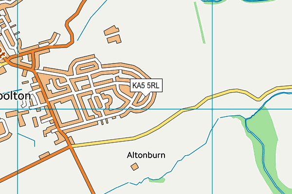 KA5 5RL map - OS VectorMap District (Ordnance Survey) KA5 5RL map - OS VectorMap District (Ordnance Survey)