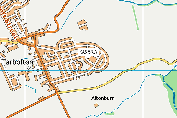 KA5 5RW map - OS VectorMap District (Ordnance Survey) KA5 5RW map - OS VectorMap District (Ordnance Survey)