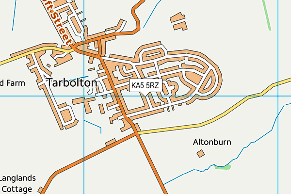 KA5 5RZ map - OS VectorMap District (Ordnance Survey) KA5 5RZ map - OS VectorMap District (Ordnance Survey)