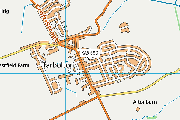 KA5 5SD map - OS VectorMap District (Ordnance Survey)