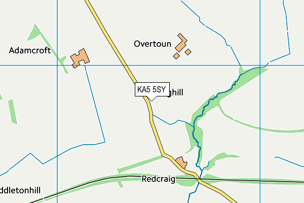 KA5 5SY map - OS VectorMap District (Ordnance Survey)