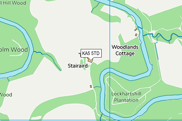 KA5 5TD map - OS VectorMap District (Ordnance Survey) KA5 5TD map - OS VectorMap District (Ordnance Survey)