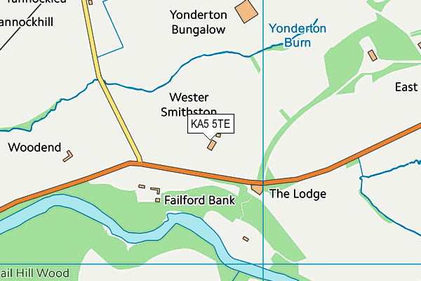 KA5 5TE map - OS VectorMap District (Ordnance Survey) KA5 5TE map - OS VectorMap District (Ordnance Survey)