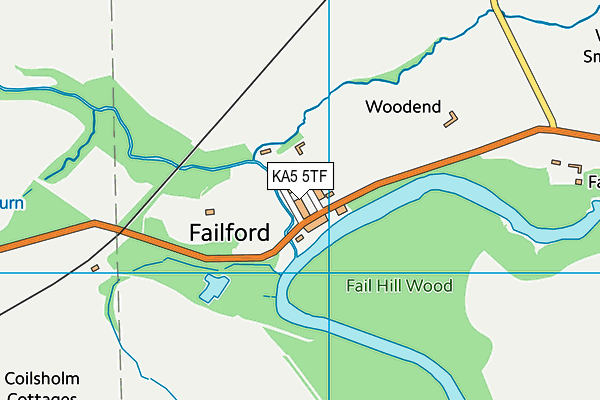 KA5 5TF map - OS VectorMap District (Ordnance Survey) KA5 5TF map - OS VectorMap District (Ordnance Survey)