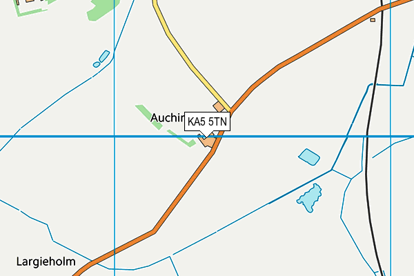 KA5 5TN map - OS VectorMap District (Ordnance Survey) KA5 5TN map - OS VectorMap District (Ordnance Survey)