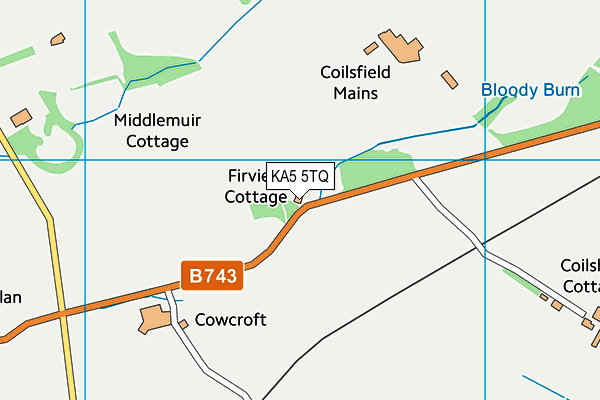 KA5 5TQ map - OS VectorMap District (Ordnance Survey) KA5 5TQ map - OS VectorMap District (Ordnance Survey)