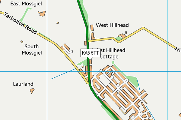 KA5 5TT map - OS VectorMap District (Ordnance Survey) KA5 5TT map - OS VectorMap District (Ordnance Survey)