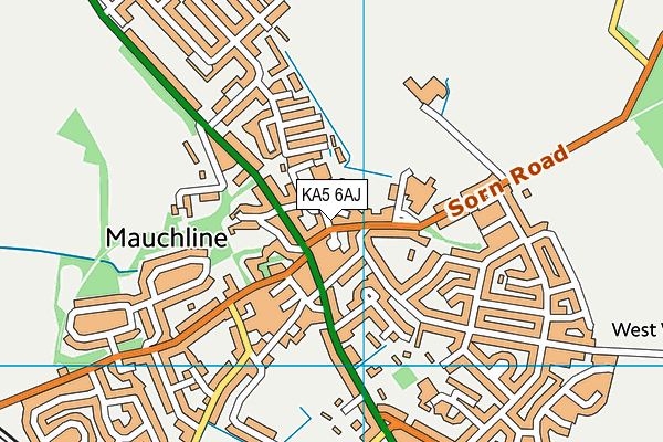 KA5 6AJ map - OS VectorMap District (Ordnance Survey) KA5 6AJ map - OS VectorMap District (Ordnance Survey)