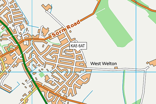 KA5 6AT map - OS VectorMap District (Ordnance Survey)
