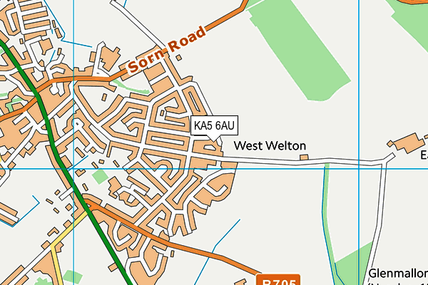 KA5 6AU map - OS VectorMap District (Ordnance Survey) KA5 6AU map - OS VectorMap District (Ordnance Survey)