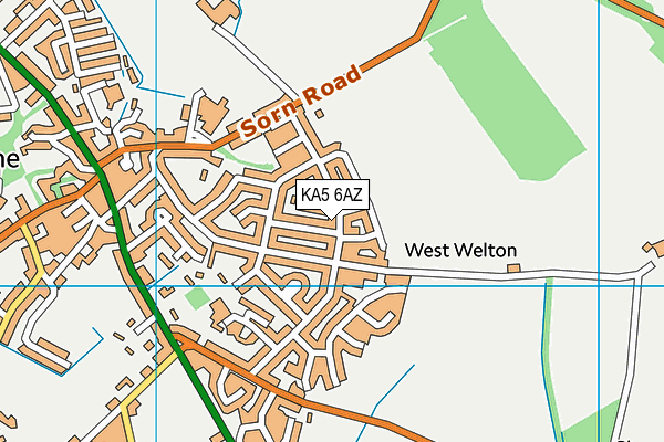 KA5 6AZ map - OS VectorMap District (Ordnance Survey) KA5 6AZ map - OS VectorMap District (Ordnance Survey)