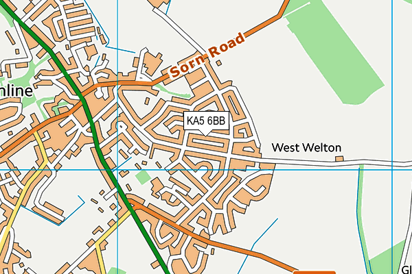 KA5 6BB map - OS VectorMap District (Ordnance Survey) KA5 6BB map - OS VectorMap District (Ordnance Survey)