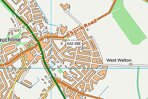 KA5 6BE map - OS VectorMap District (Ordnance Survey)