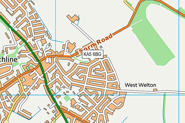 KA5 6BG map - OS VectorMap District (Ordnance Survey) KA5 6BG map - OS VectorMap District (Ordnance Survey)