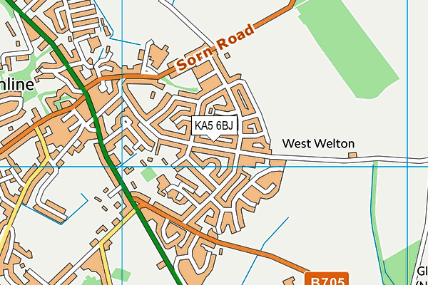 KA5 6BJ map - OS VectorMap District (Ordnance Survey) KA5 6BJ map - OS VectorMap District (Ordnance Survey)