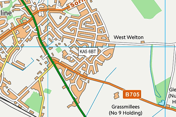 KA5 6BT map - OS VectorMap District (Ordnance Survey) KA5 6BT map - OS VectorMap District (Ordnance Survey)