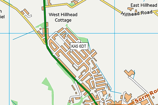 KA5 6DT map - OS VectorMap District (Ordnance Survey) KA5 6DT map - OS VectorMap District (Ordnance Survey)