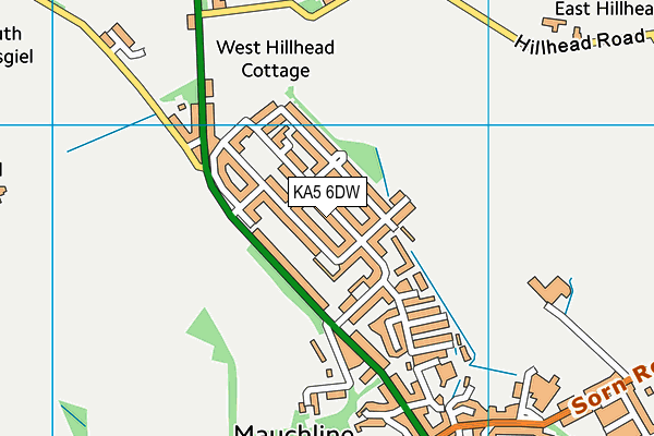KA5 6DW map - OS VectorMap District (Ordnance Survey) KA5 6DW map - OS VectorMap District (Ordnance Survey)