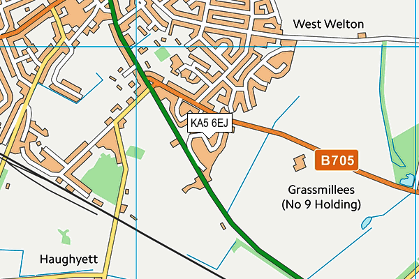 KA5 6EJ map - OS VectorMap District (Ordnance Survey)