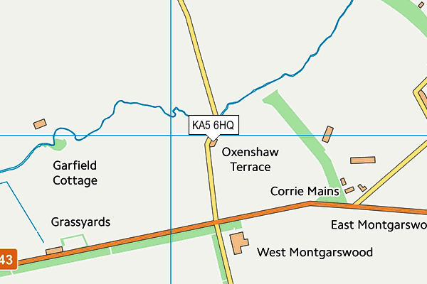 KA5 6HQ map - OS VectorMap District (Ordnance Survey) KA5 6HQ map - OS VectorMap District (Ordnance Survey)