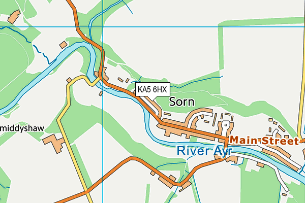 KA5 6HX map - OS VectorMap District (Ordnance Survey) KA5 6HX map - OS VectorMap District (Ordnance Survey)
