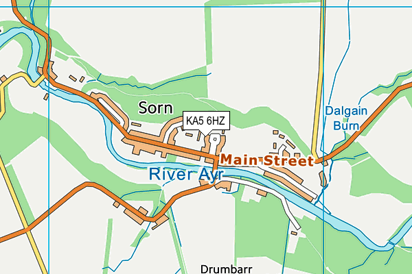 KA5 6HZ map - OS VectorMap District (Ordnance Survey) KA5 6HZ map - OS VectorMap District (Ordnance Survey)