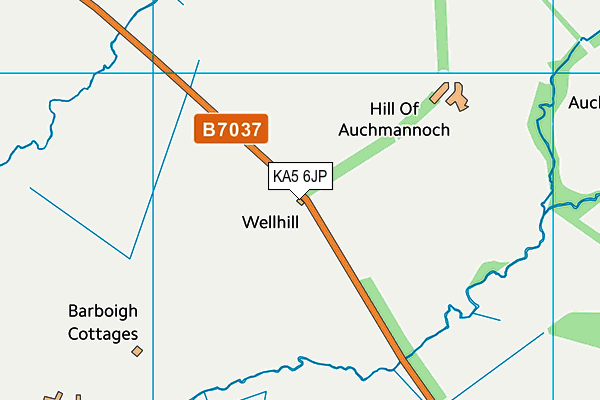 KA5 6JP map - OS VectorMap District (Ordnance Survey) KA5 6JP map - OS VectorMap District (Ordnance Survey)