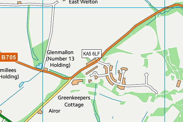 KA5 6LF map - OS VectorMap District (Ordnance Survey) KA5 6LF map - OS VectorMap District (Ordnance Survey)