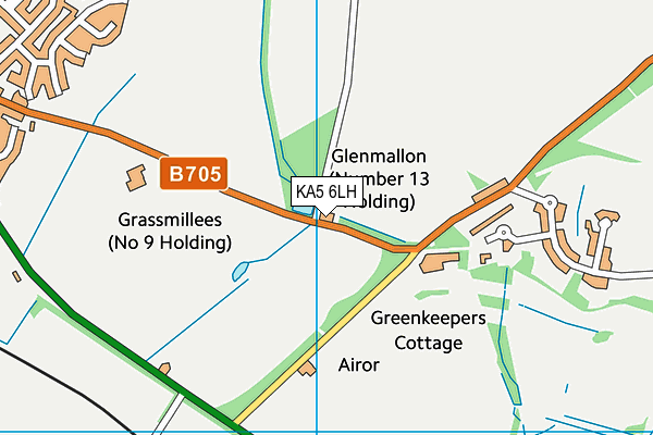 KA5 6LH map - OS VectorMap District (Ordnance Survey)