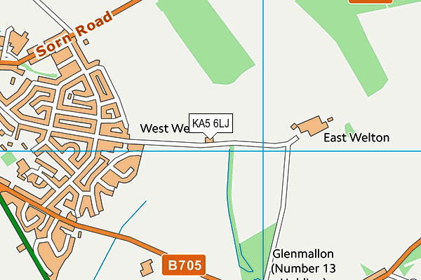 KA5 6LJ map - OS VectorMap District (Ordnance Survey) KA5 6LJ map - OS VectorMap District (Ordnance Survey)