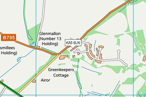 KA5 6LN map - OS VectorMap District (Ordnance Survey) KA5 6LN map - OS VectorMap District (Ordnance Survey)