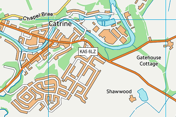 KA5 6LZ map - OS VectorMap District (Ordnance Survey) KA5 6LZ map - OS VectorMap District (Ordnance Survey)