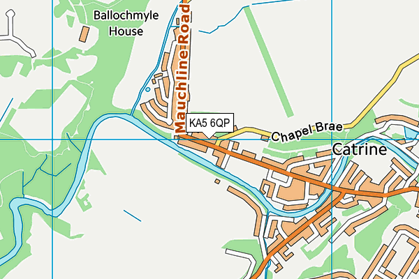 KA5 6QP map - OS VectorMap District (Ordnance Survey)