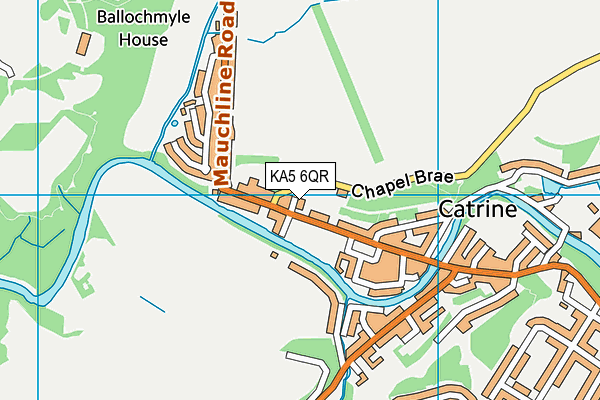 KA5 6QR map - OS VectorMap District (Ordnance Survey)