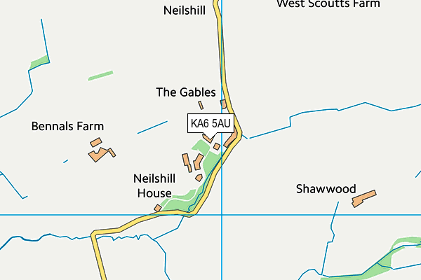 KA6 5AU map - OS VectorMap District (Ordnance Survey)