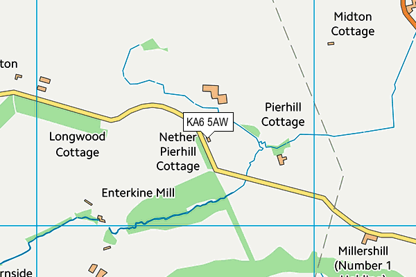KA6 5AW map - OS VectorMap District (Ordnance Survey) KA6 5AW map - OS VectorMap District (Ordnance Survey)