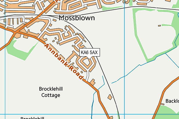 KA6 5AX map - OS VectorMap District (Ordnance Survey) KA6 5AX map - OS VectorMap District (Ordnance Survey)