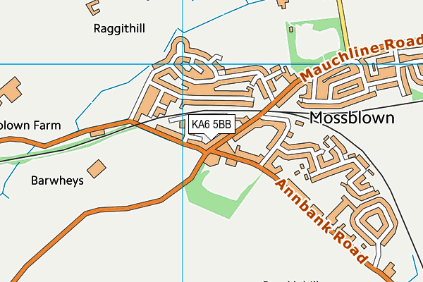 KA6 5BB map - OS VectorMap District (Ordnance Survey)