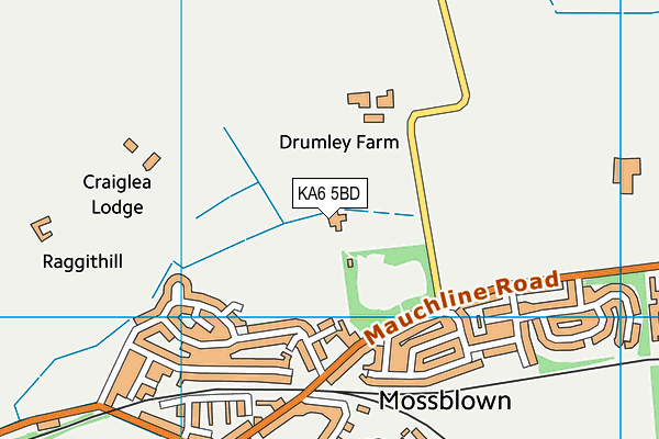 KA6 5BD map - OS VectorMap District (Ordnance Survey)