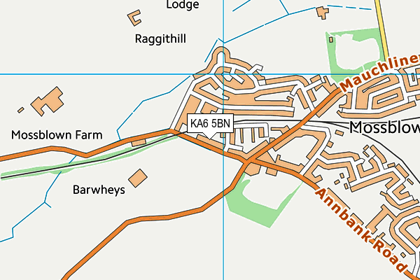 KA6 5BN map - OS VectorMap District (Ordnance Survey) KA6 5BN map - OS VectorMap District (Ordnance Survey)